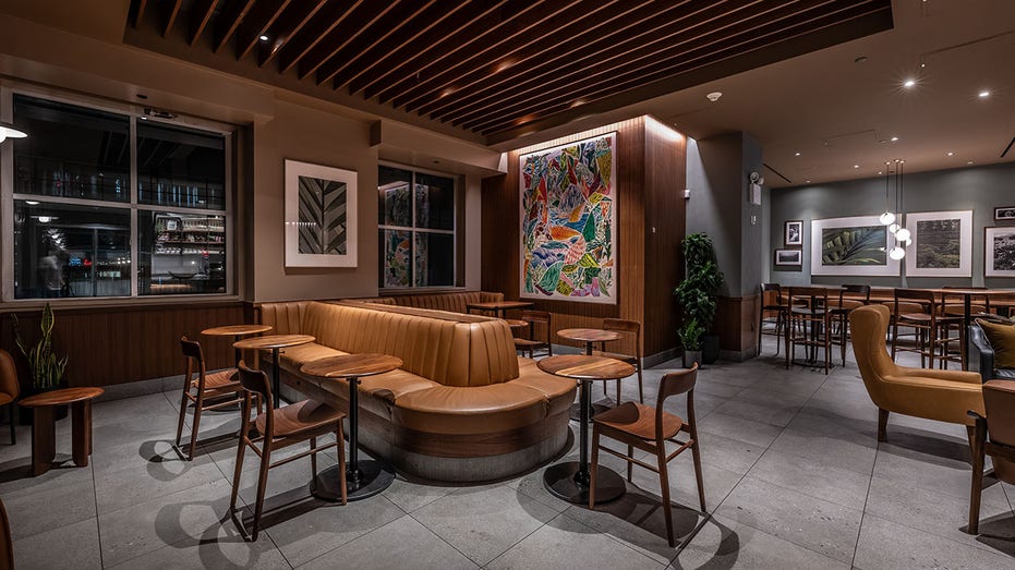 A remodeled Starbucks in New York City.