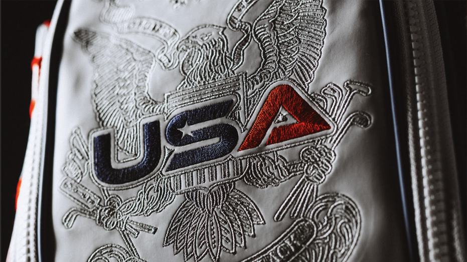Close-up of Team USA Ryder Cup bag by Swag Golf
