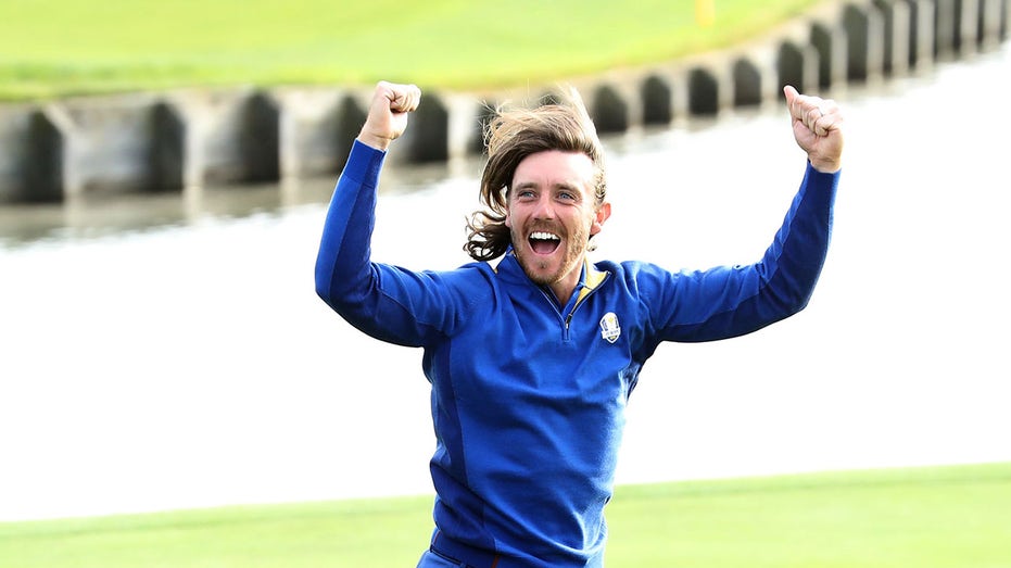 Tommy Fleetwood reacts