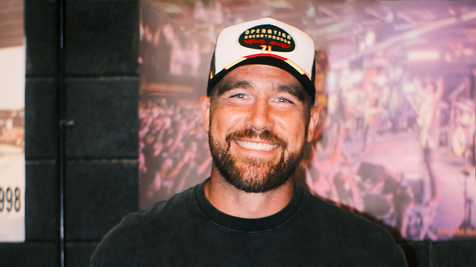 Travis Kelce smiles at charity event
