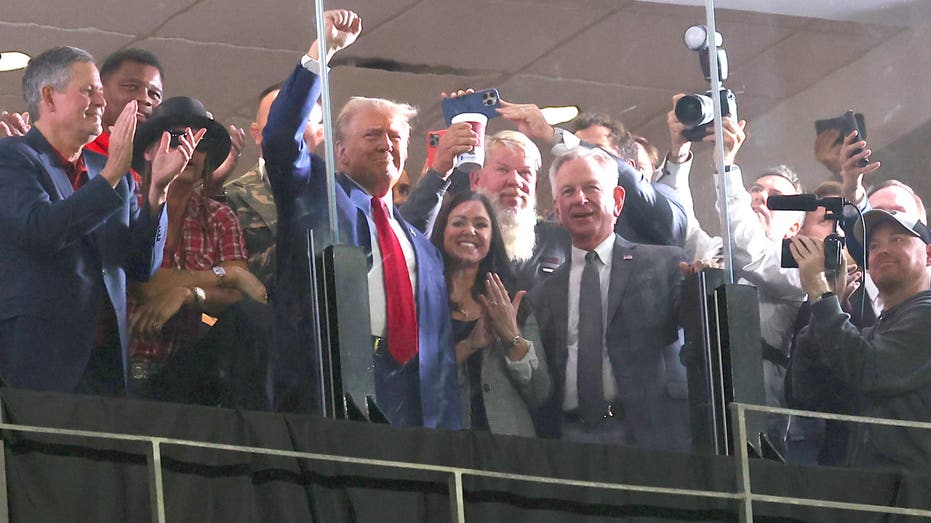 Trump at Alabama suite