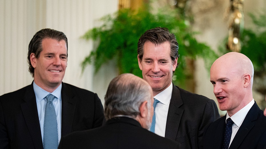 Winklevoss twins, Tyler and Cameron attend GENIUS Act signing alongside Coinbase CEO Brian Armstrong