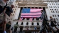 Pedestrians walk past an American flag displayed outside of the New York Stock Exchange (NYSE) in New York, U.S., on Monday, Sept. 12, 2016. U.S. stocks rebounded after the biggest rout since June wiped about $500 billion from the value of equities, while Treasury yields held near two-month highs before the Federal Reserve's Lael Brainard official speaks. Emerging-market assets slumped. - Fox News