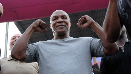 Mike Tyson attends the events marking the 50th anniversary of the "Rumble in the Jungle" in Kinshasa, the capital of the Democratic Republic of the Congo on Oct. 19, 2025. - Fox Business News