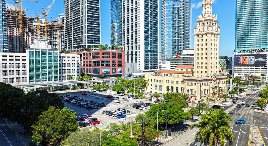 Aerial view of Miami's Freedom Tower