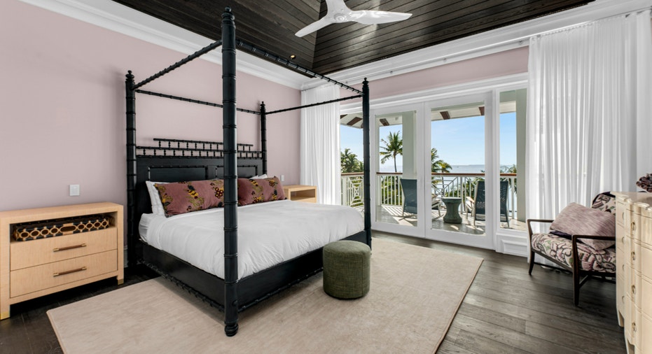 bedroom in Dave Portnoy's Florida Keys mansion.