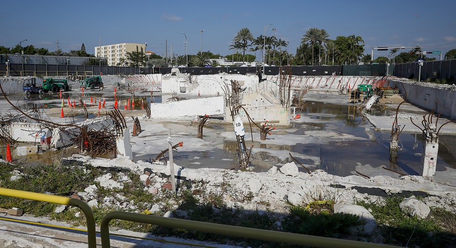 Surfside condo collapse demolition site