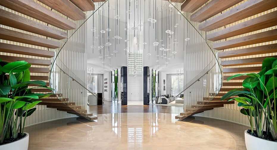 Coral Gables home grand staircase