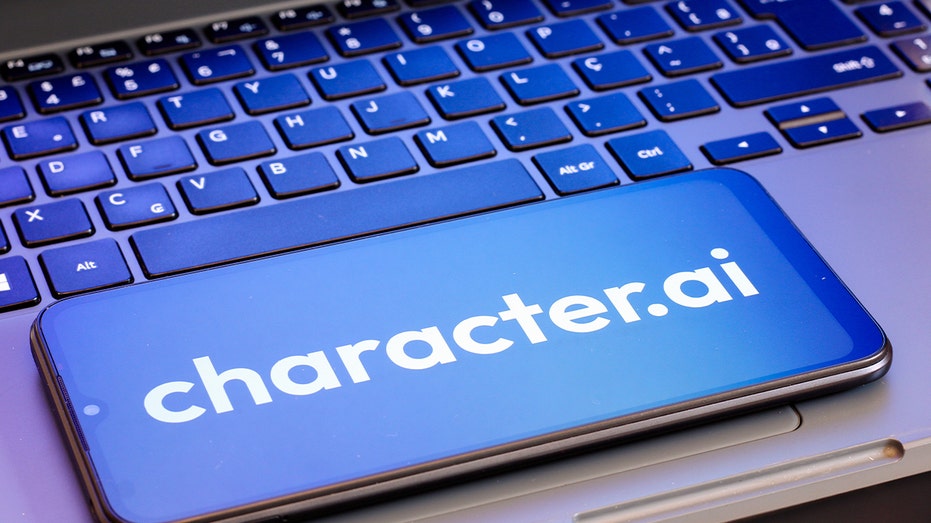 illustration of character.ai logo on phone