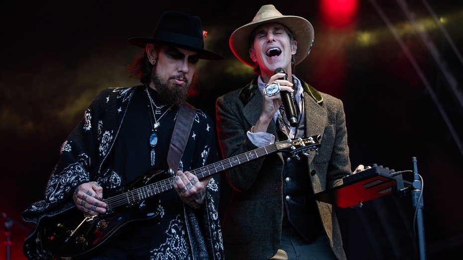 Dave Navarro and Perry Farrell on Stage Dublin, Ireland on June 2024.