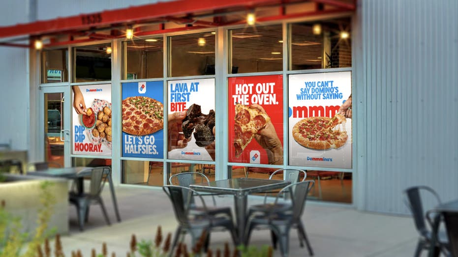 Domino's sign with its new design design