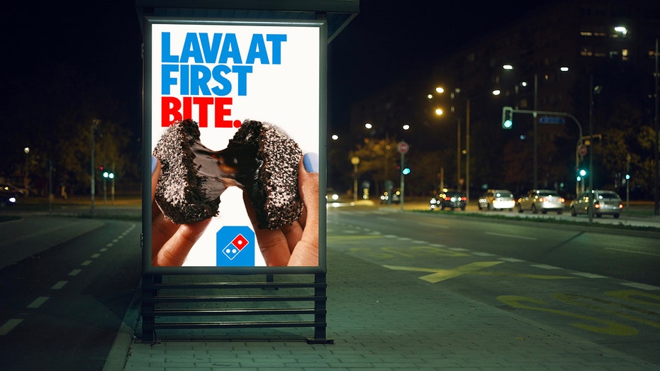 Domino's sign with its new design design