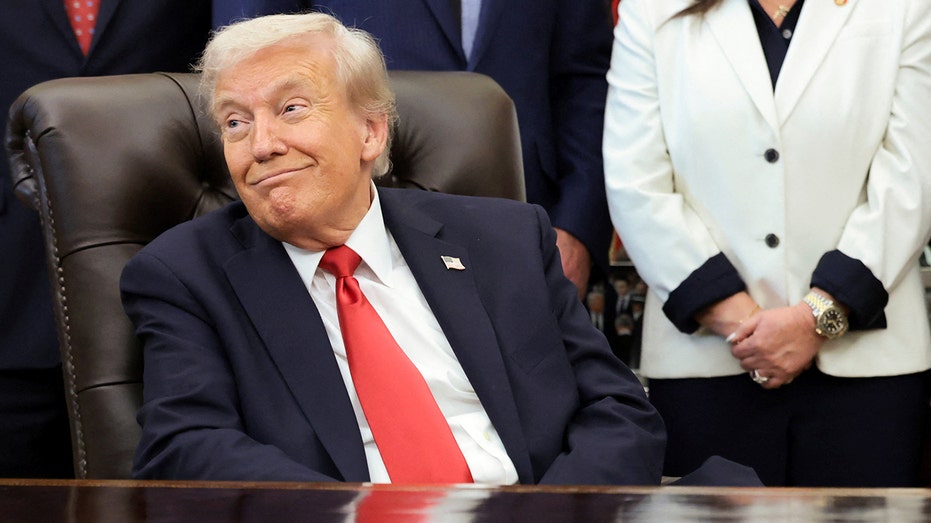 Donald Trump in the White House Oval Office