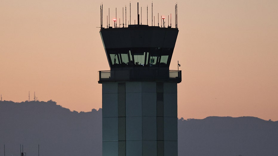 Air traffic control tower at Hollywood Burbank Airport