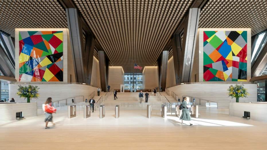 Inside of JPMorgan Chase's building at 270 Park Ave.