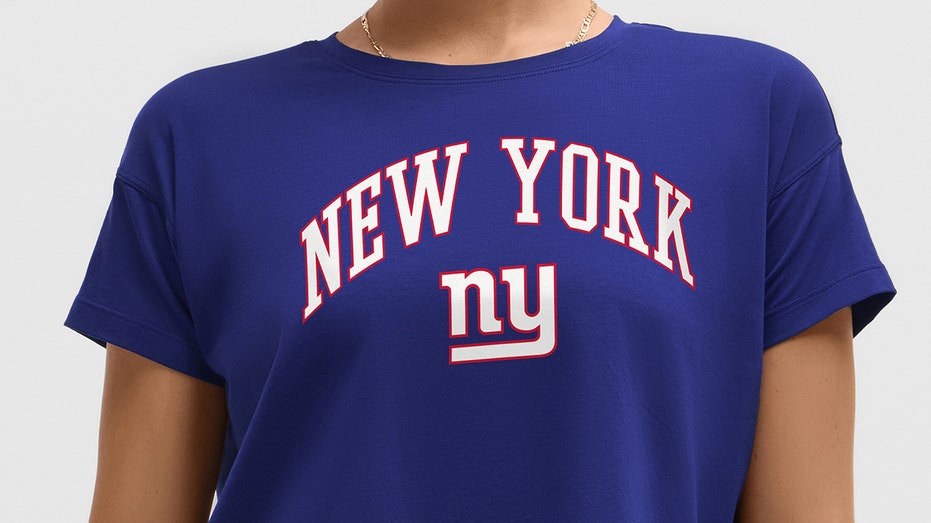 Women wearing New York Giants apparel
