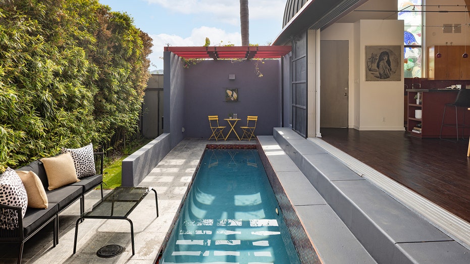 The rear area includes a long pool.