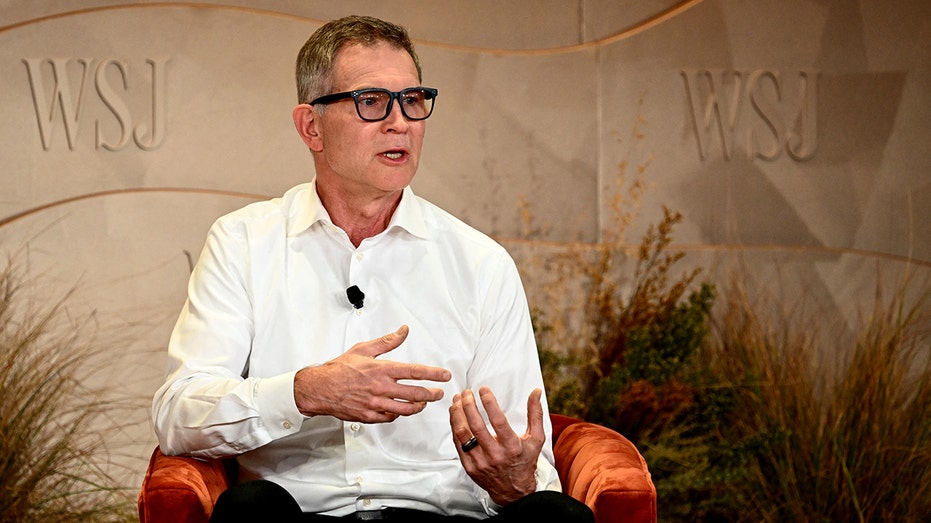 David Baszucki, founder and CEO of Roblox speaks at a conference.