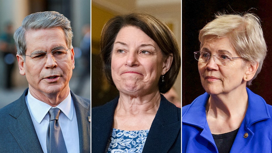 Scott Bessent, Amy Klobuchar and Elizabeth Warren