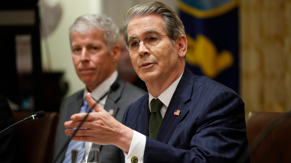U.S. Treasury Secretary Scott Bessent during a meeting with President of Argentina Javier Milei