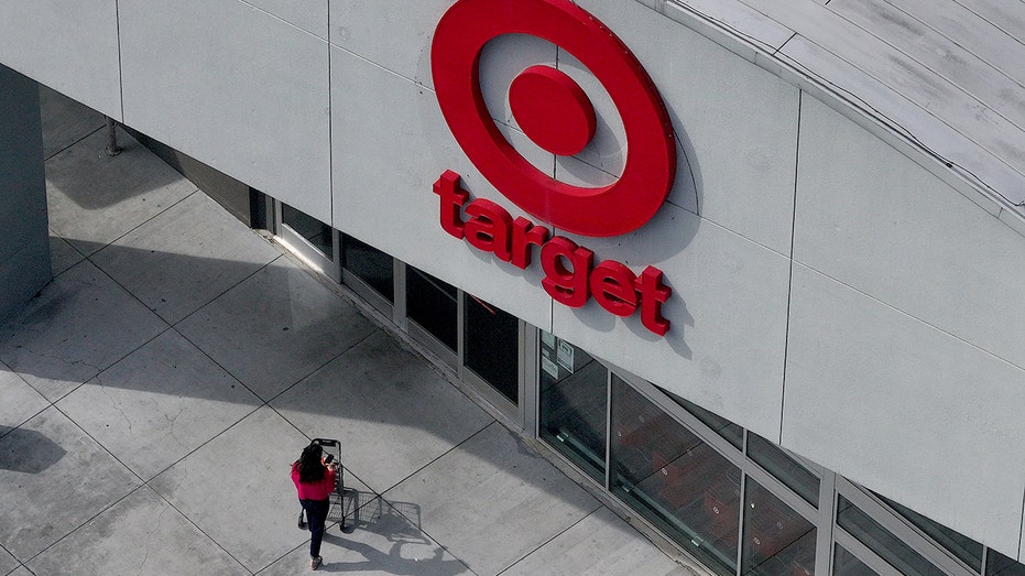 A customer enters a Target Store in Sausalito, California.