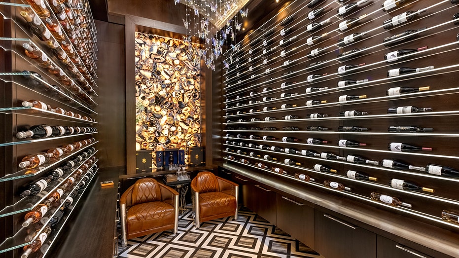 Florida home luxury wine room