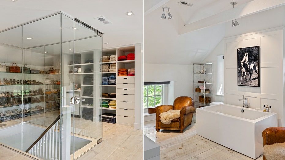 The primary bedroom features a walk-in closet and an ensuite bathroom.