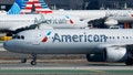 An American Airlines Airbus A321 airplane taxis at Los Angeles International Airport on October 17, 2025 in Los Angeles, California. - Fox News