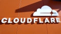 A logo of CLOUDFLARE sits outside the company&apos;s house on the opening day of the 55th annual meeting of the World Economic Forum (WEF) in Davos, Switzerland, January 20, 2025. REUTERS/Yves Herman - Fox News