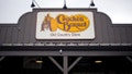 The Cracker Barrel Old Country Store sign is seen outside a location in Louisville, Kentucky, on Sept. 23, 2019, ahead of the company&rsquo;s upcoming earnings release. - Fox News