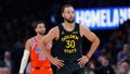 Golden State Warriors guard Stephen Curry (30) stands a play against the Oklahoma City Thunder during the second half at Paycom Center. - Fox News