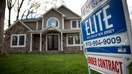 A "For Sale" sign is displayed outside of a house in Oradell, New Jersey, U.S., on Friday, May 1, 2015. The number of Americans who signed contracts in March to buy previously owned homes climbed after the biggest increase in more than four years, a sign for further progress in the housing recovery. Photographer: Ron Antonelli/Bloomberg via Getty Images - Fox Business News
