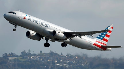 An American Airlines Airbus A321 airplane departs Los Angeles International Airport en route to Orlando on March 30, 2025 in Los Angeles, California.  - Fox Business News