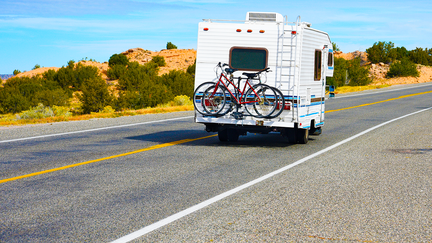 Tourist driving RV on a deserted road in New Mexico during the day - Fox Business News