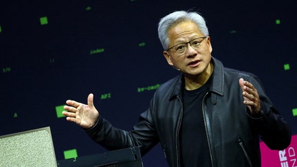 NVIDIA CEO Jensen Huang introduces an "Industrial AI Cloud" project during a press conference in Berlin, Germany, November 4, 2025.    - Fox Business News