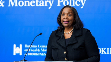Lisa Cook, governor of the U.S. Federal Reserve, at The Brookings Institute in Washington on Monday, Nov. 3, 2025.  - Fox Business News