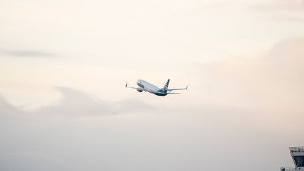 An Alaska Air plane takes off from Seattle-Tacoma International Airport (SEA) in Seattle, Washington, US, on Friday, Nov. 7, 2025. Airlines across the US began canceling flights scheduled for the coming days, as the longest government shutdown in history upends air travel and forces thousands of passengers to change their travel plans. Photographer: David Ryder/Bloomberg via Getty Images - Fox Business News