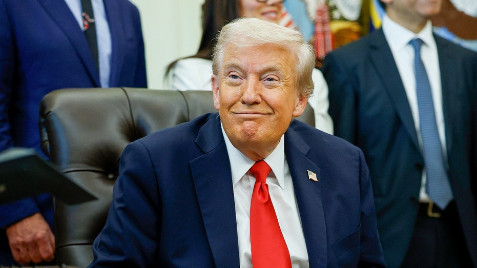 President Donald Trump smiling