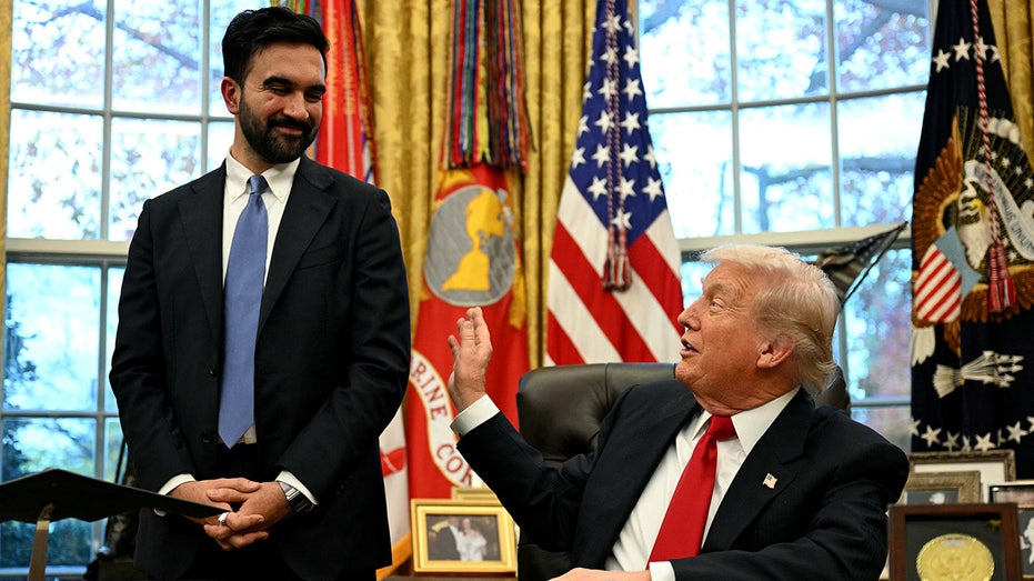 Donald Trump and Zohran Mamdani in the Oval Office