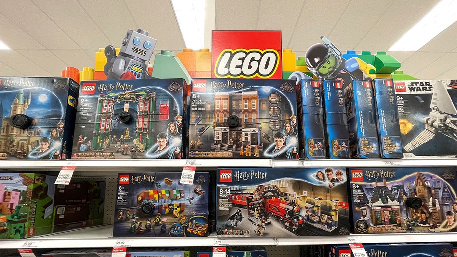 Legos on the store shelf