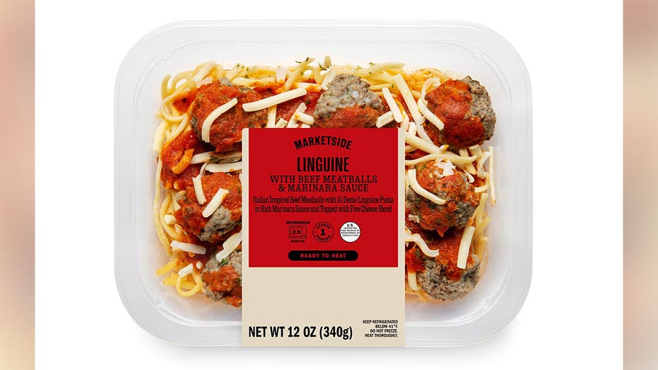 Marketside linguine with beef meatballs and marinara sauce