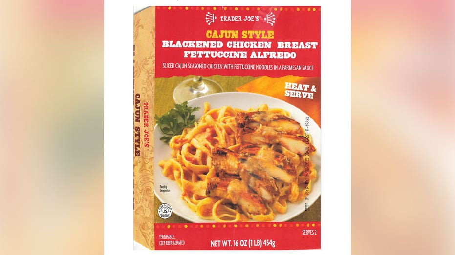 Trader Joe's Cajun style blackened chicken breast fettuccine alfredo