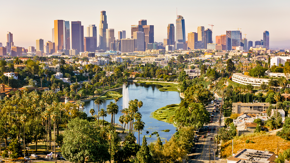 Los Angeles city skyline during the day