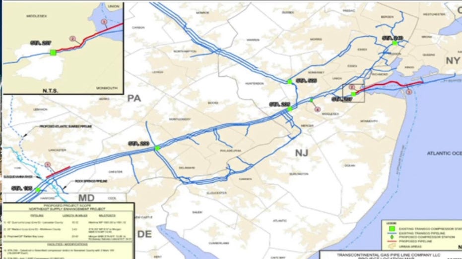 A map of the Nese Pipeline project is shown.