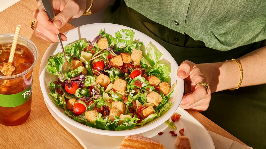 Panera Bread's ranch parm BLT salad