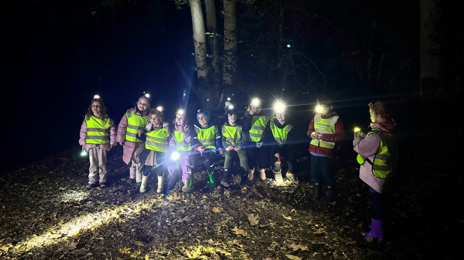 Kids at night as part of the The Balance Project.