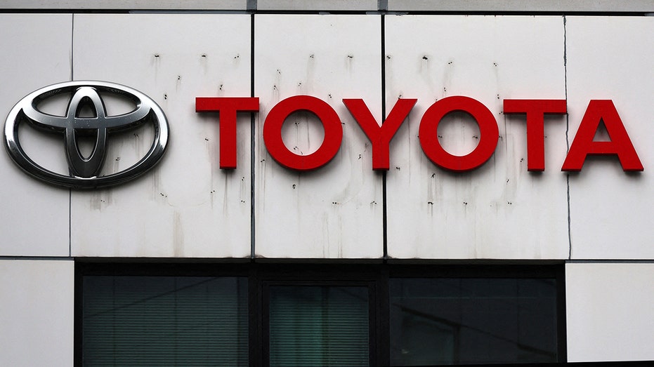 Toyota Motor Corp's logo is pictured at its dealership in Tokyo