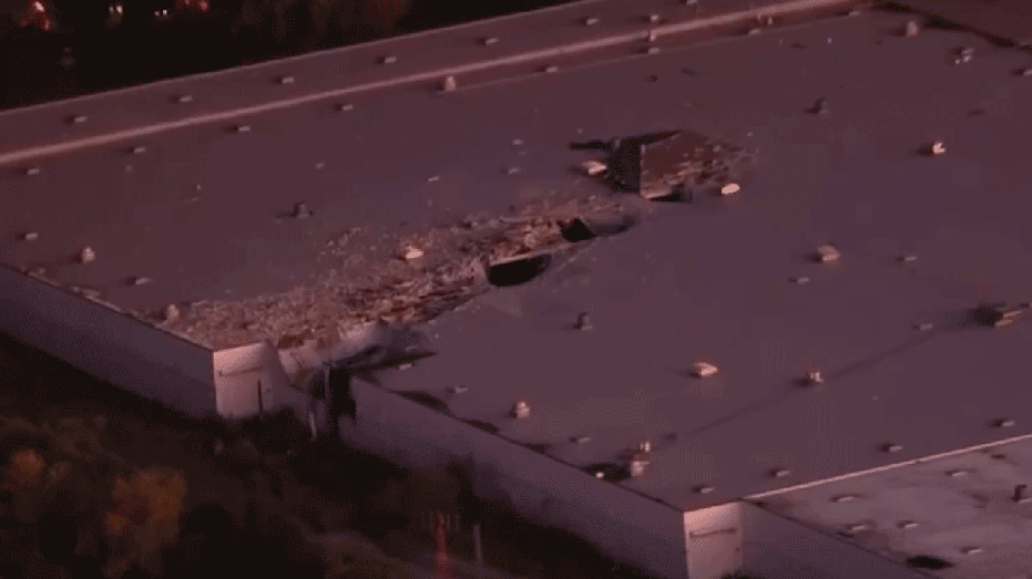 UPS plane crash roof damage