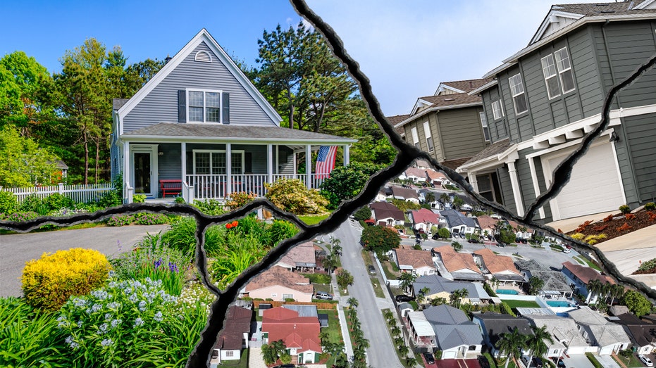 Photos of US homes with big crack