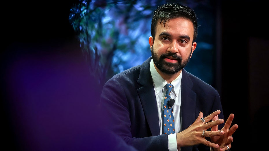 NYC mayor elect Zohran Mamdani speaks during in NYC